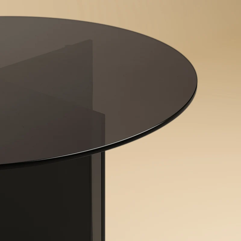 Round Glass Dining Table - YURI Series