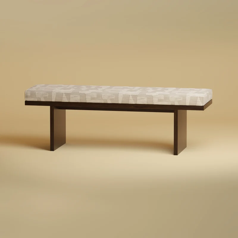 Wooden Bench - AROS Series in Smoked Oak