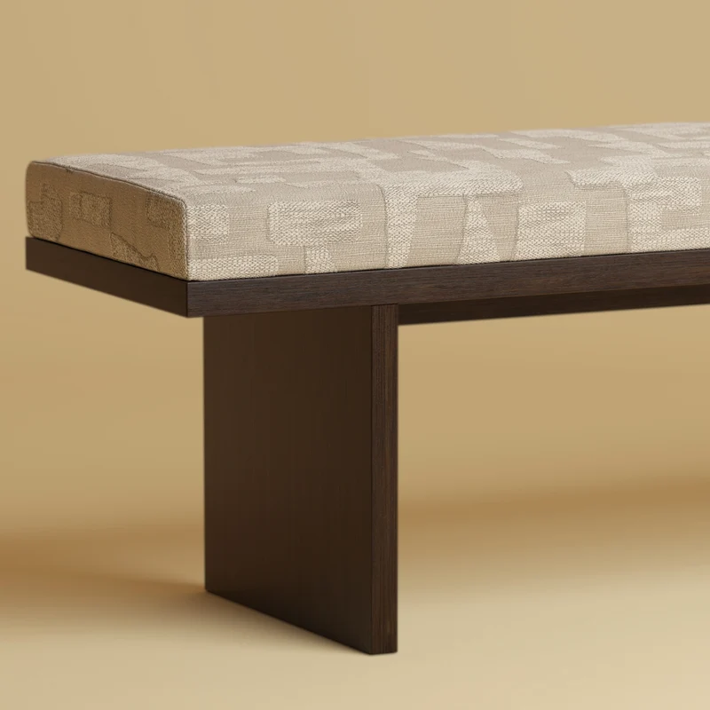 Wooden Bench - AROS Series in Smoked Oak