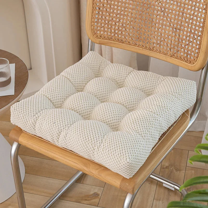 Galette de Chaise Épaisse Blanche