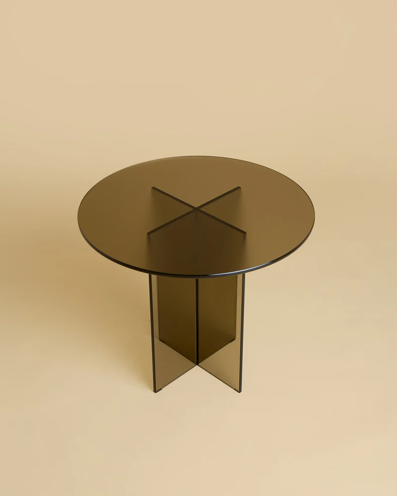 Round Glass Side Table - AMAMI Series