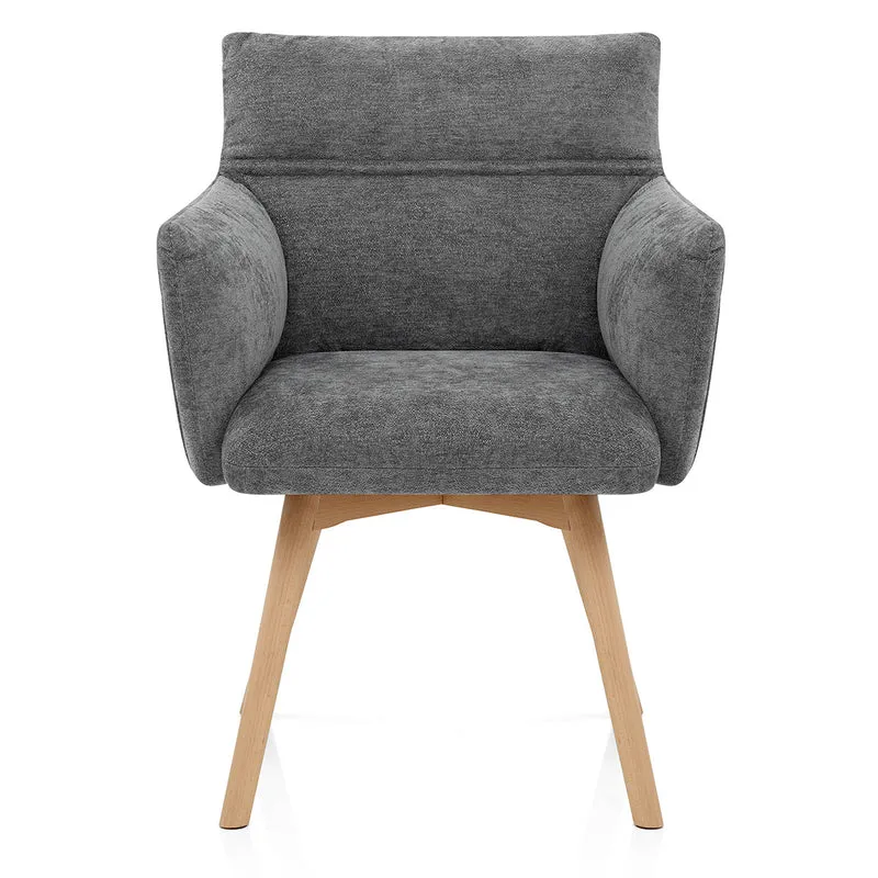 Chaise Tissu - Mica Gris Foncé