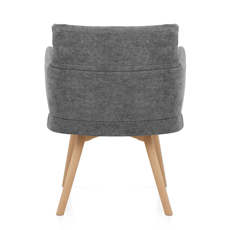 Chaise Tissu - Mica Gris Foncé
