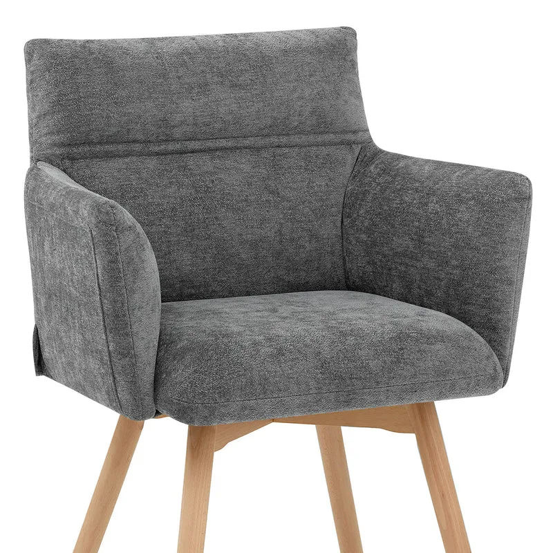 Chaise Tissu - Mica Gris Foncé