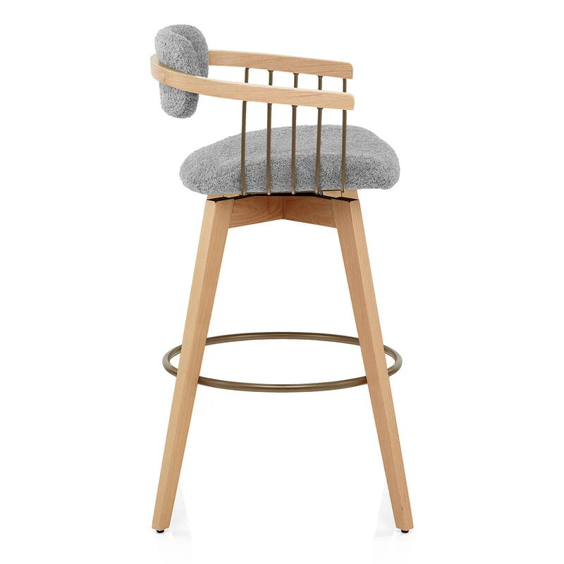 Tabouret de Bar Boucle - Electra Gris Clair