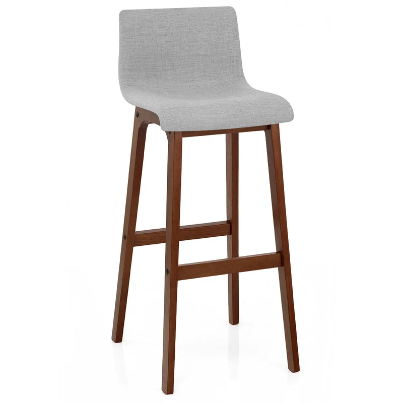 Tabouret de Bar Tissu - Drift Gris Clair