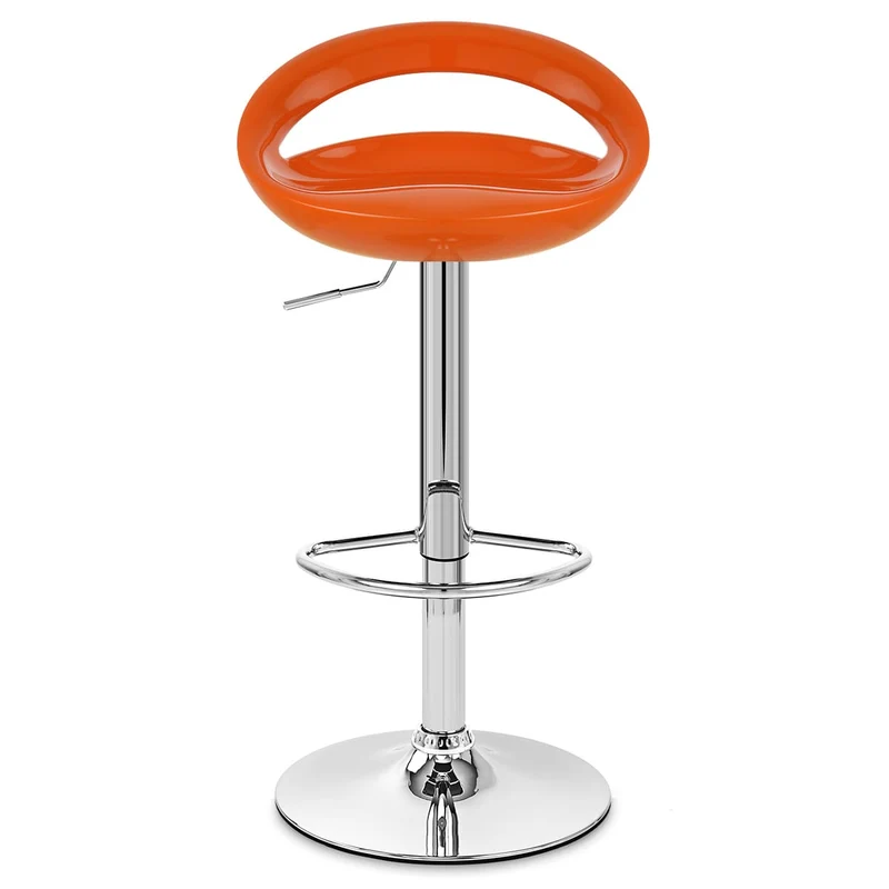 Chaise de Bar ABS Chrome - Crescent Orange
