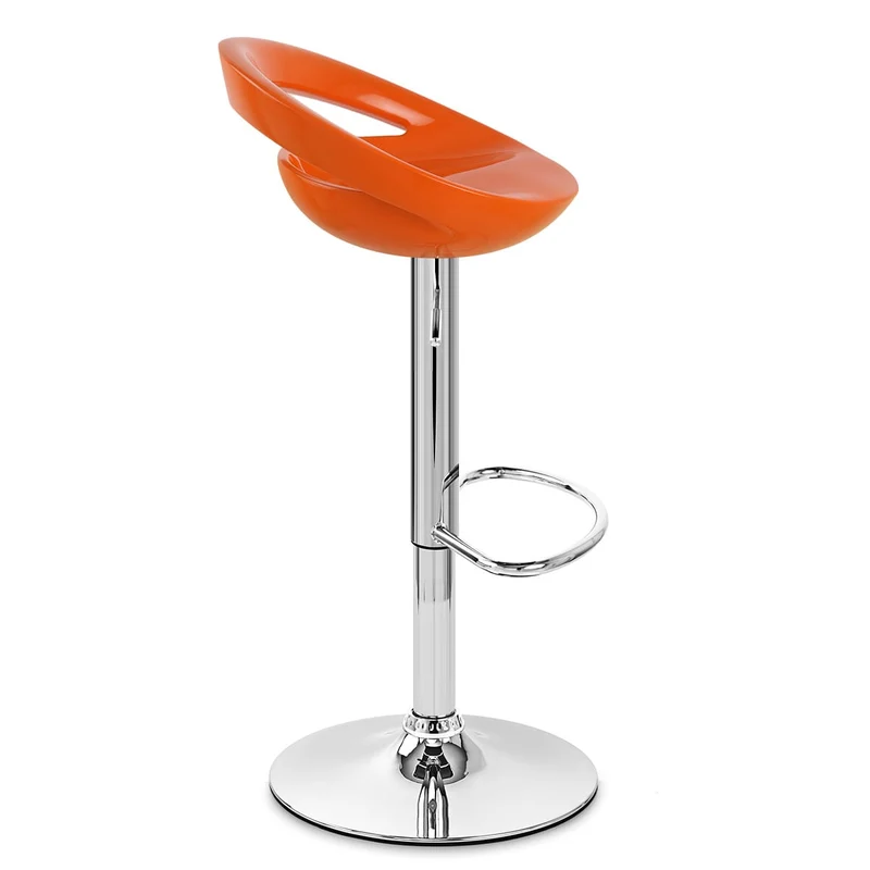 Chaise de Bar ABS Chrome - Crescent Orange