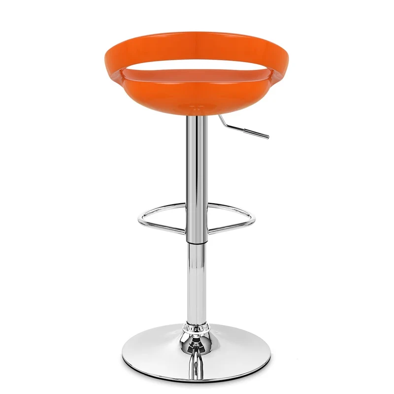 Chaise de Bar ABS Chrome - Crescent Orange