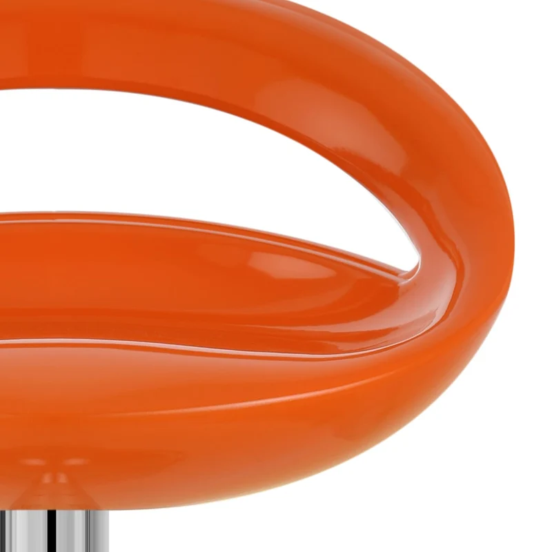 Chaise de Bar ABS Chrome - Crescent Orange