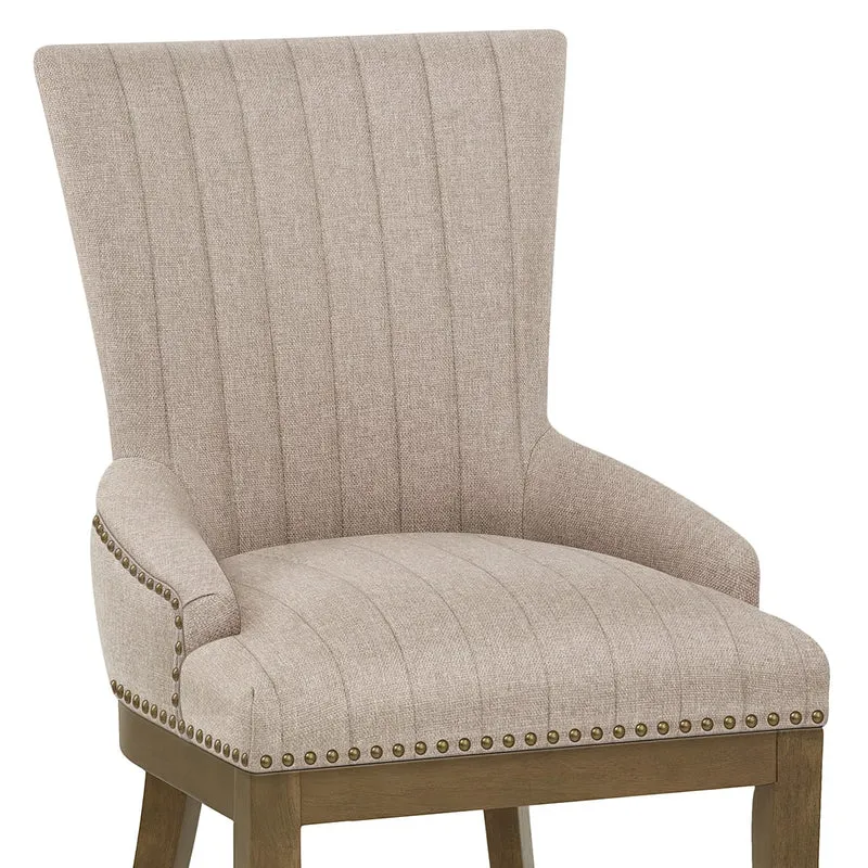 Chaise Bois Tissu - Chiltern Taupe