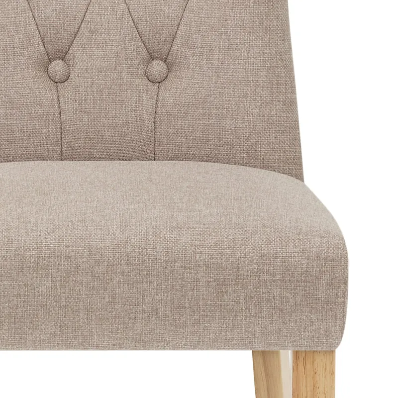 Chaise Bois Tissu - Bradbury Taupe
