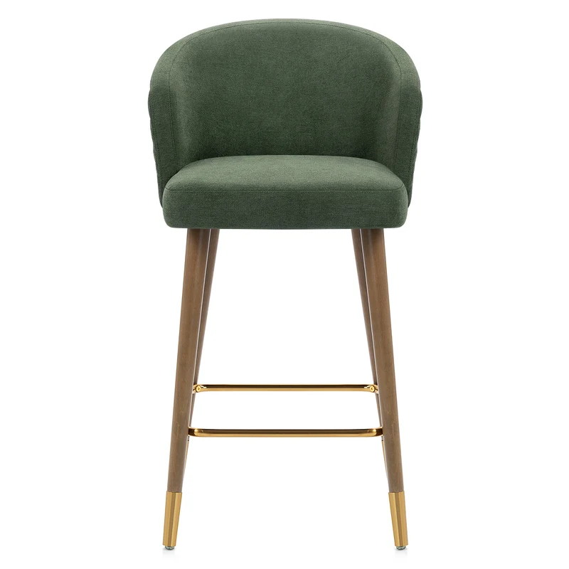 Tabouret de Bar Tissu - Boston Vert
