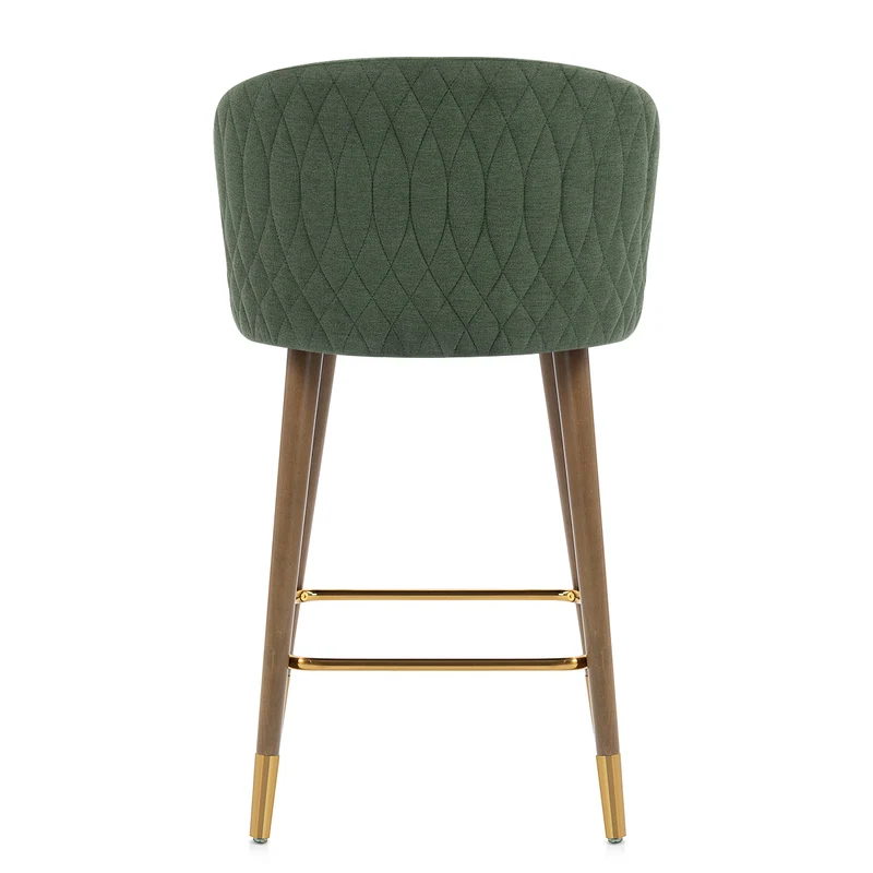 Tabouret de Bar Tissu - Boston Vert