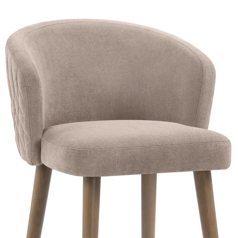 Tabouret de Bar Tissu - Boston Taupe