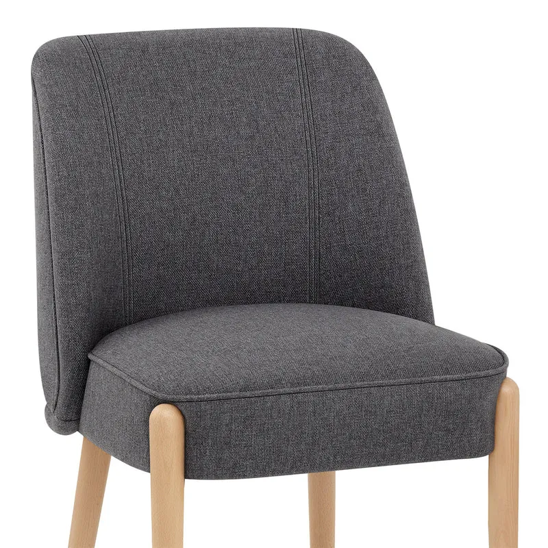 Chaise Tissu - Avon Gris Foncé