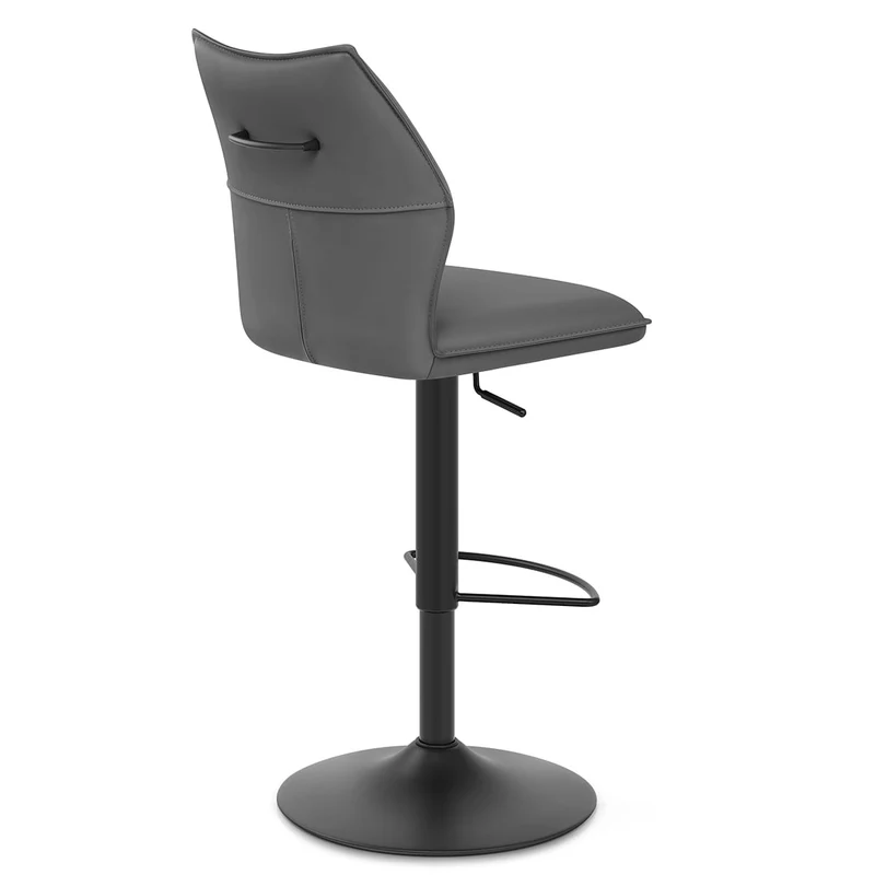 Chaise de Bar Faux Cuir - Ava Gris