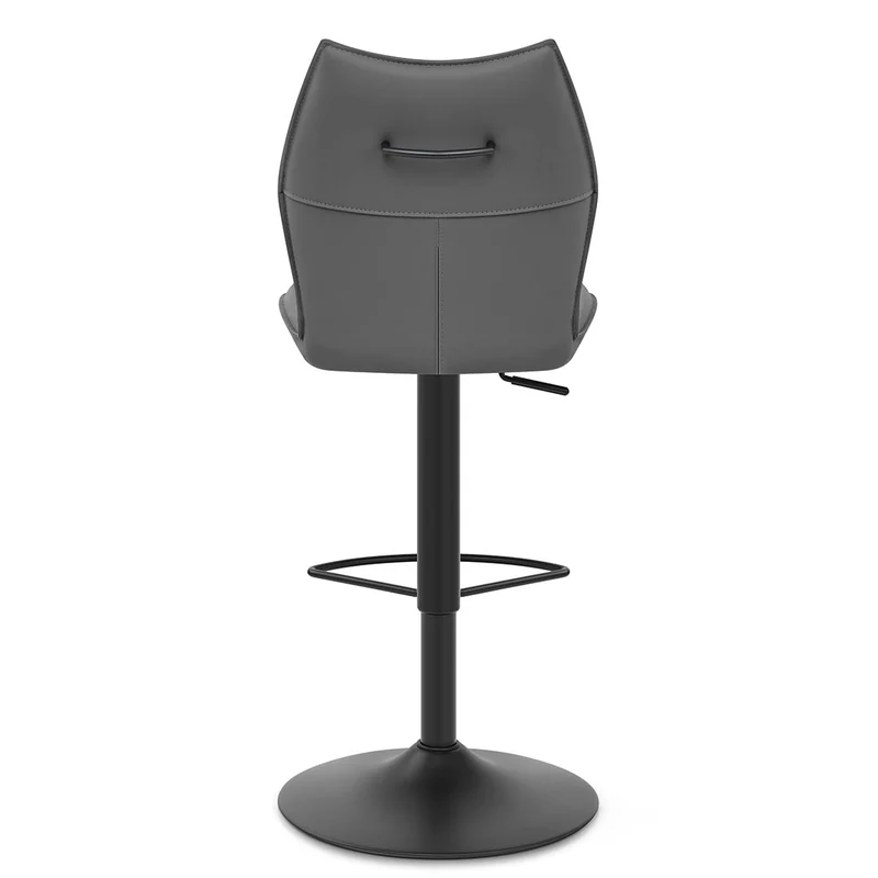 Chaise de Bar Faux Cuir - Ava Gris