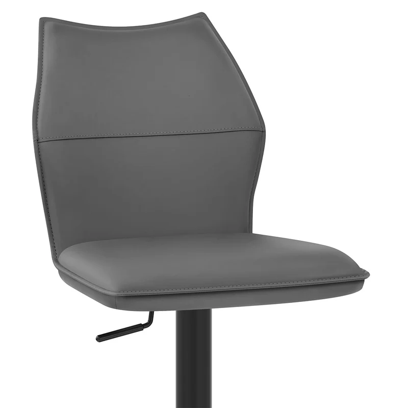 Chaise de Bar Faux Cuir - Ava Gris