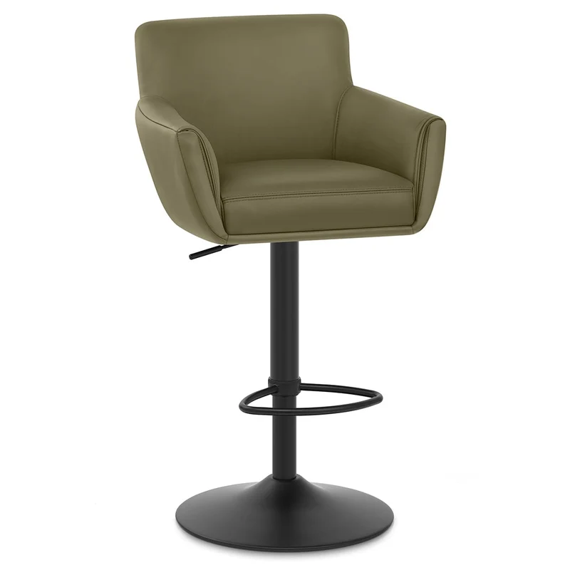 Tabouret Cuir Veritable - Rome Vert