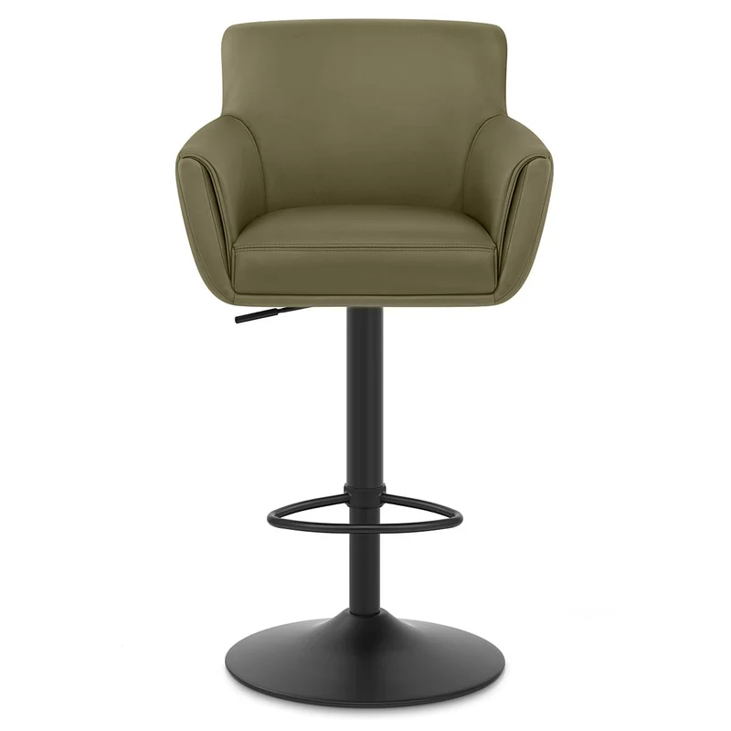 Tabouret Cuir Veritable - Rome Vert