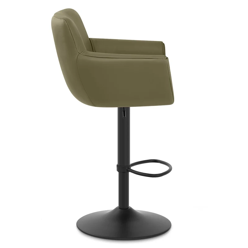 Tabouret Cuir Veritable - Rome Vert