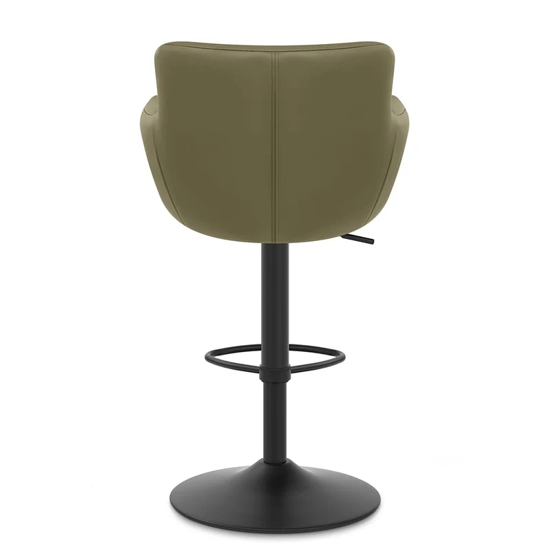 Tabouret Cuir Veritable - Rome Vert