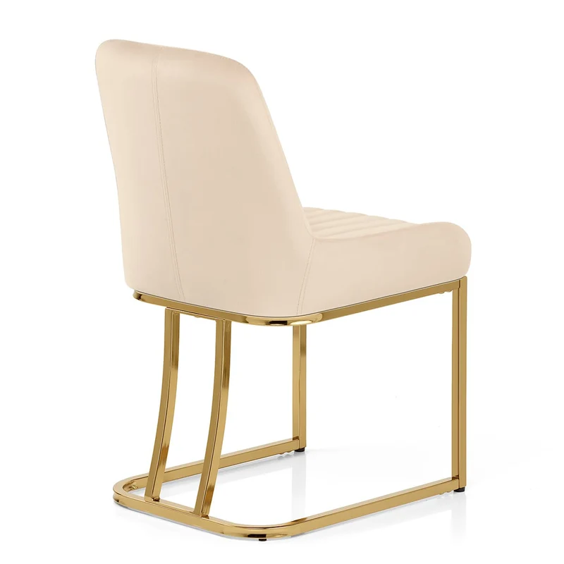 Chaise Velours - Paget Crème