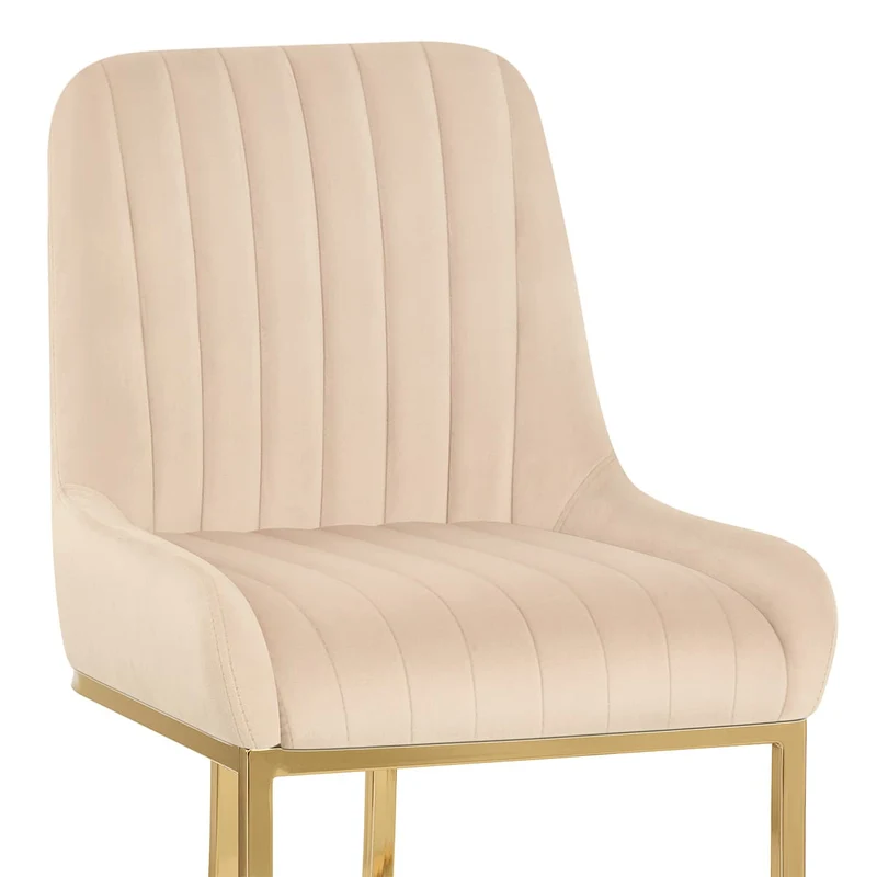 Chaise Velours - Paget Crème