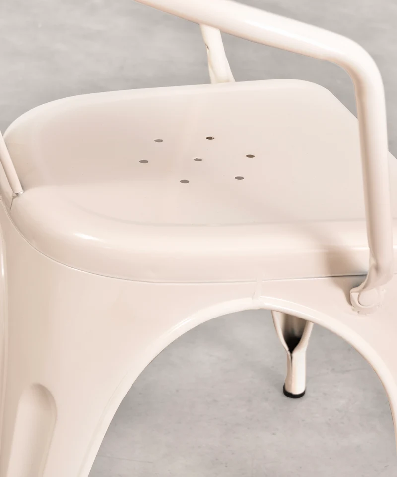 Silla de Comedor de Metal con Reposabrazos Tolik Arms