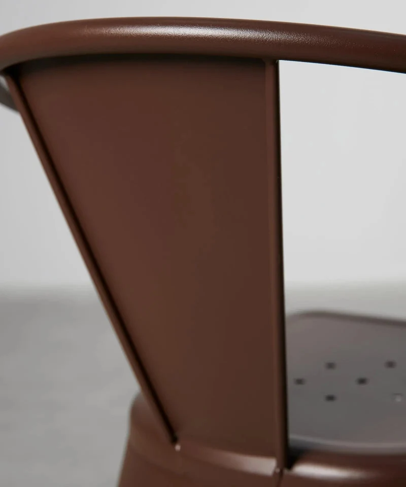 Silla de Comedor de Metal con Reposabrazos Tolik Arms