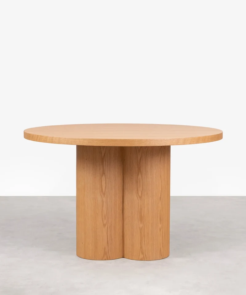 Mesa de Comedor Redonda en Madera Irene (120 cm)
