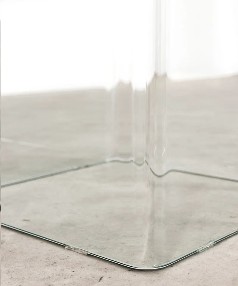 Mesa de Comedor Rectangular de Cristal Templado Eleonora (180 cm x 90 cm)