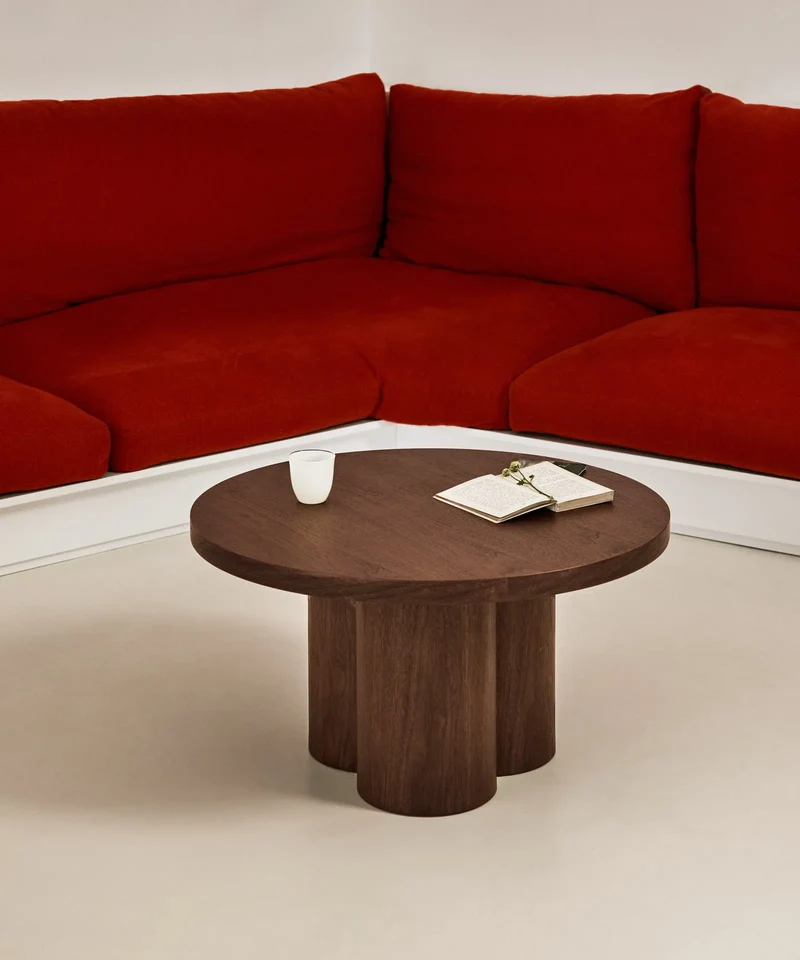 Mesa de Centro Redonda en Madera Odette (80 cm)