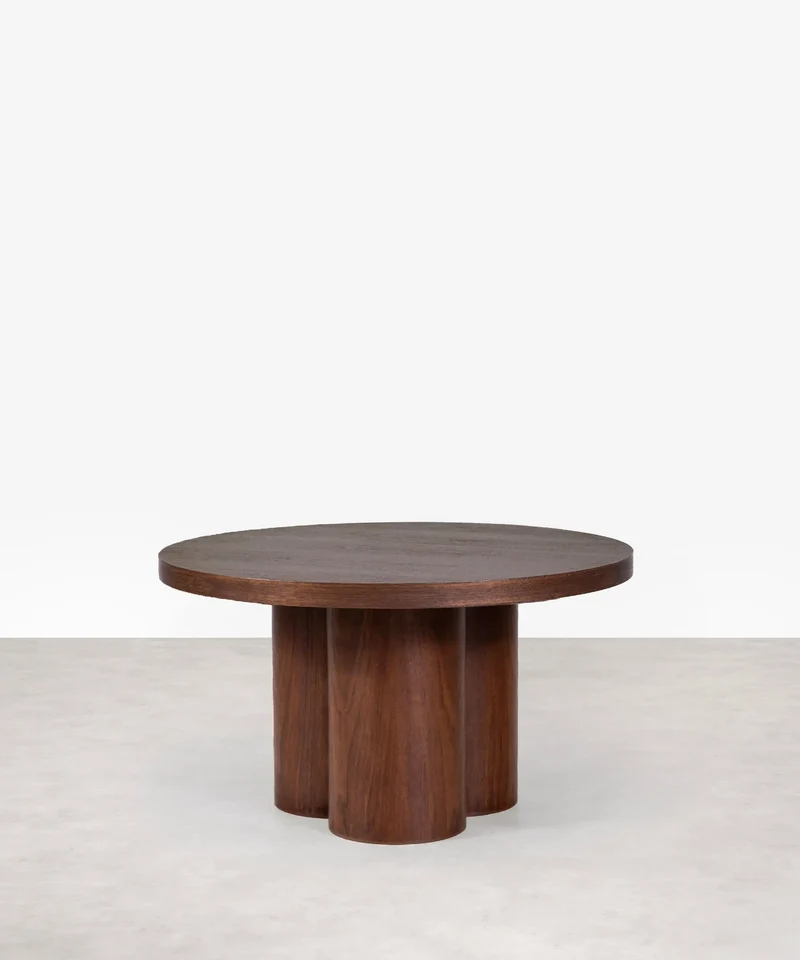 Mesa de Centro Redonda en Madera Odette (80 cm)