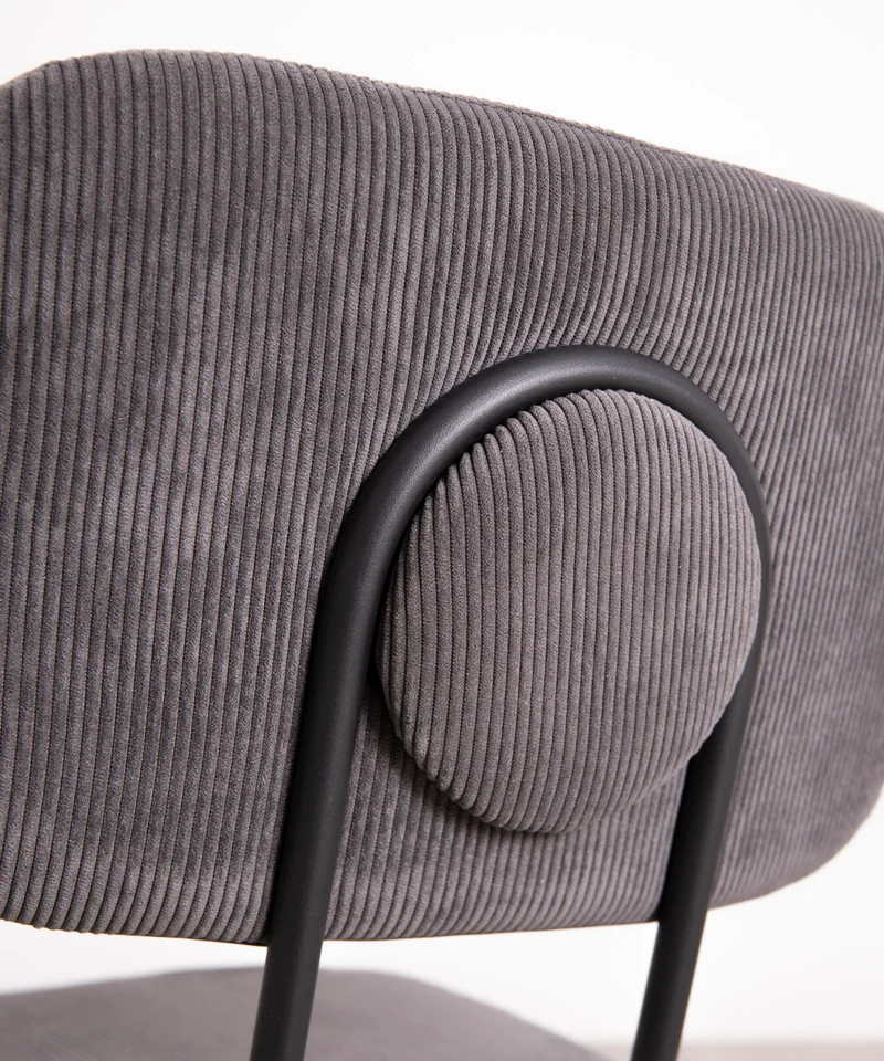 Silla de Comedor en Tela y Metal Jimena