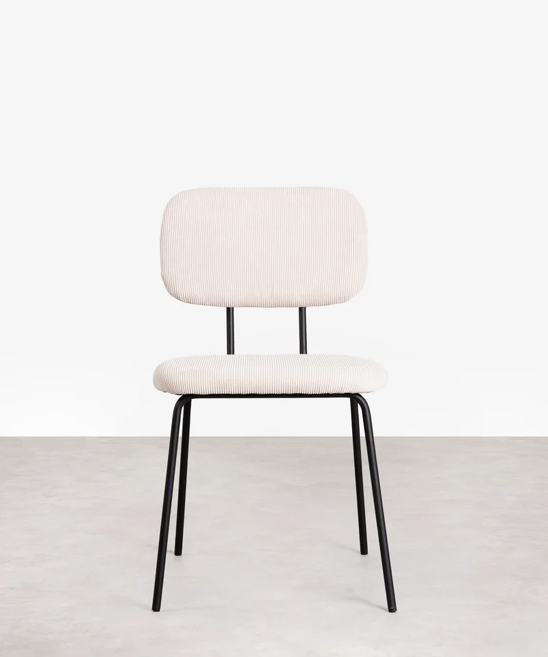 Silla de Comedor en Tela y Metal Jimena