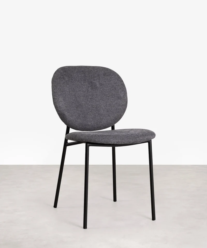 Silla de Comedor en Tela y Metal Maruchi