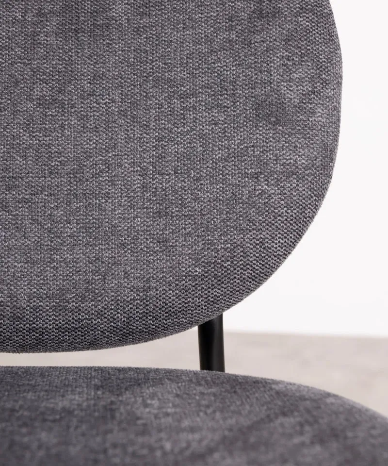Silla de Comedor en Tela y Metal Maruchi
