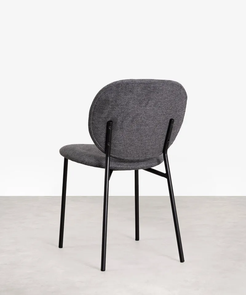 Silla de Comedor en Tela y Metal Maruchi