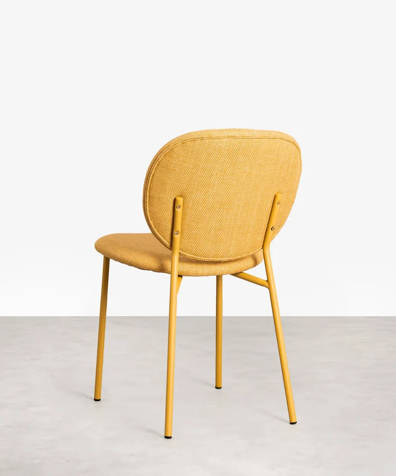 Silla de Comedor en Tela y Metal Maruchi