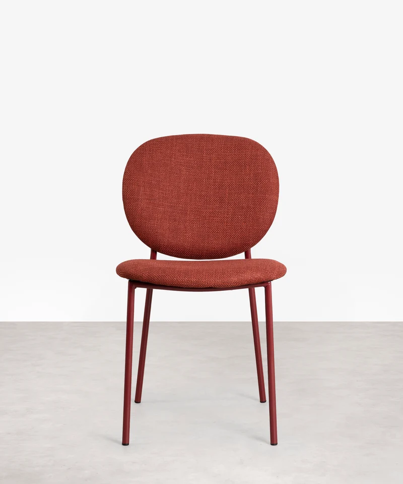 Silla de Comedor en Tela y Metal Maruchi