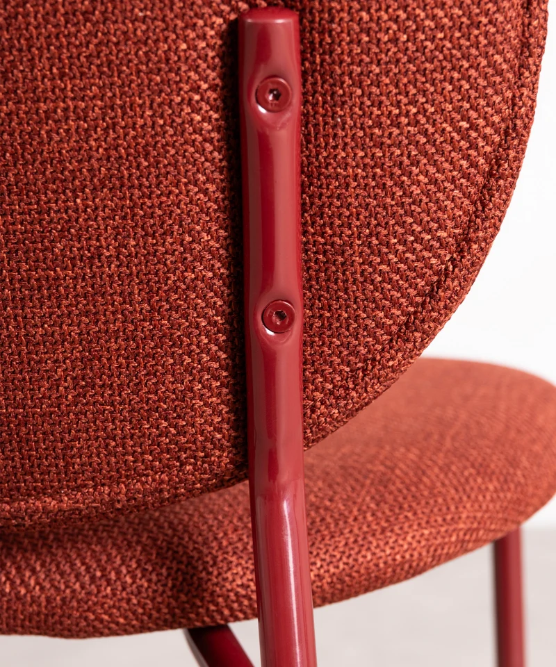 Silla de Comedor en Tela y Metal Maruchi