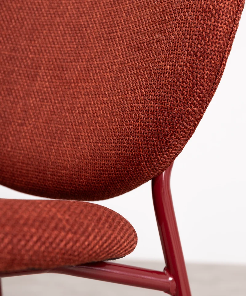 Silla de Comedor en Tela y Metal Maruchi