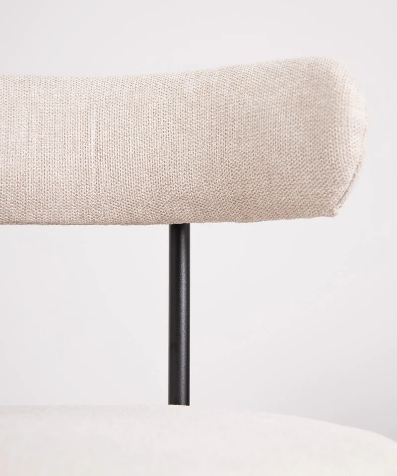 Silla de Comedor en Tela y Metal Alexia
