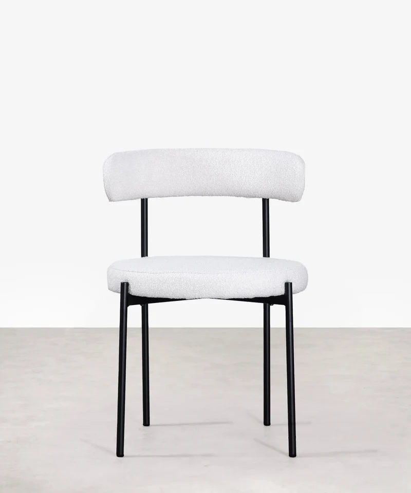 Silla de Comedor en Tela y Metal Alexia