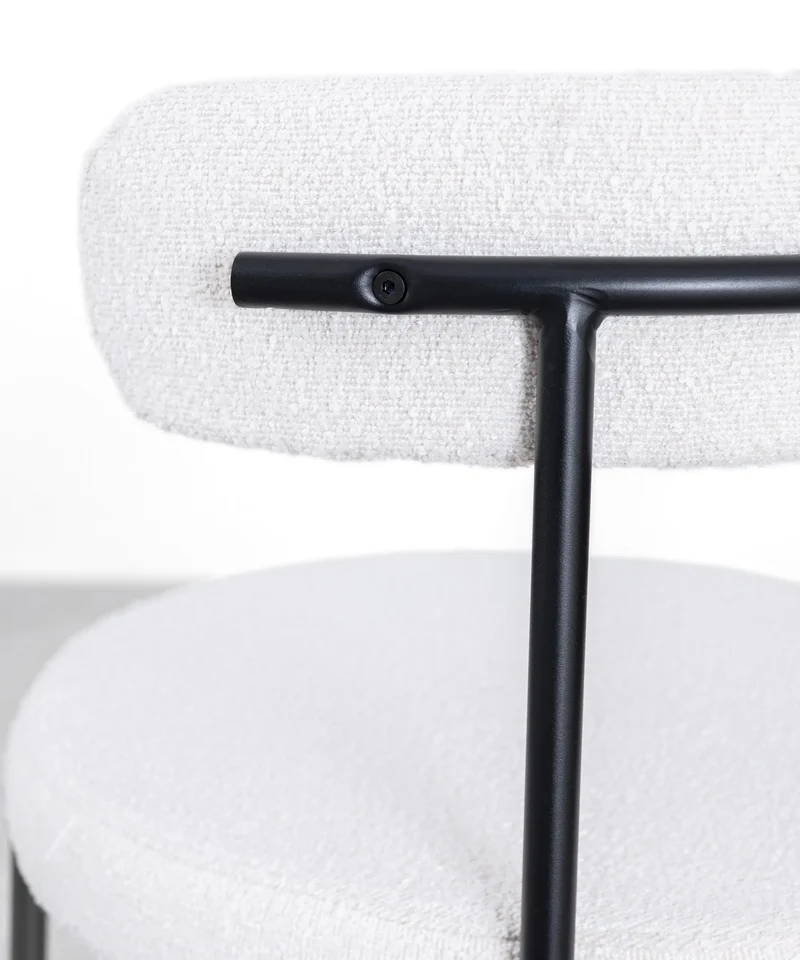 Silla de Comedor en Tela y Metal Alexia