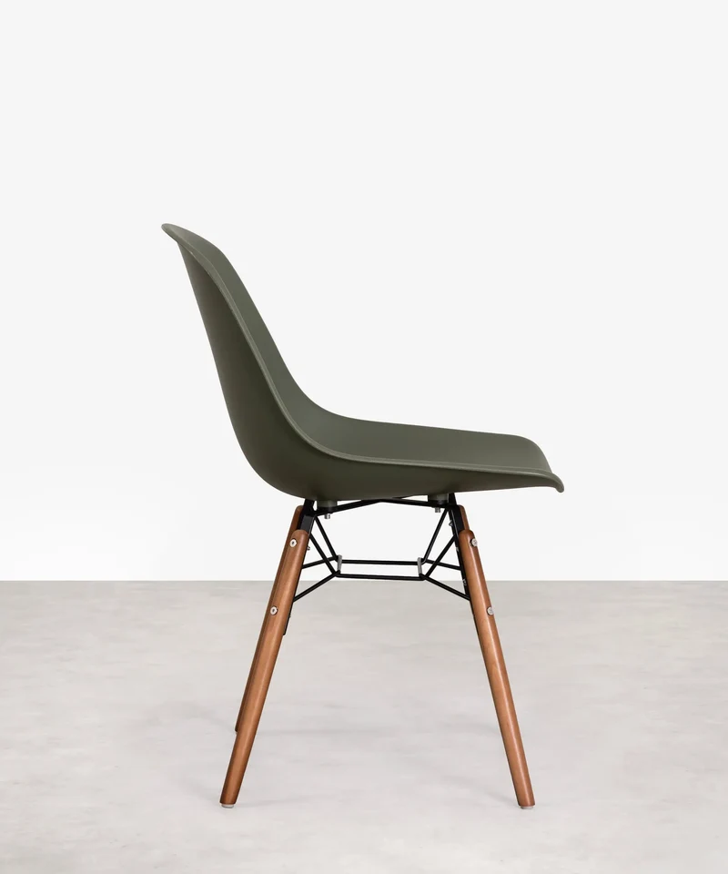 Silla de Polipropileno y Madera Elon