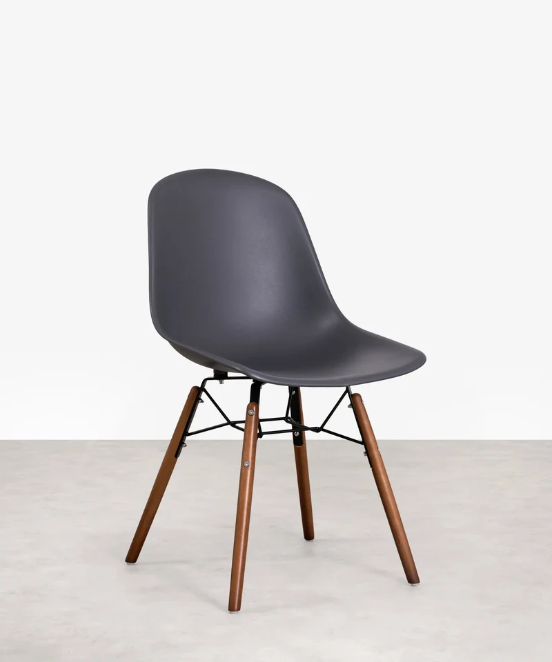 Silla de Polipropileno y Madera Elon