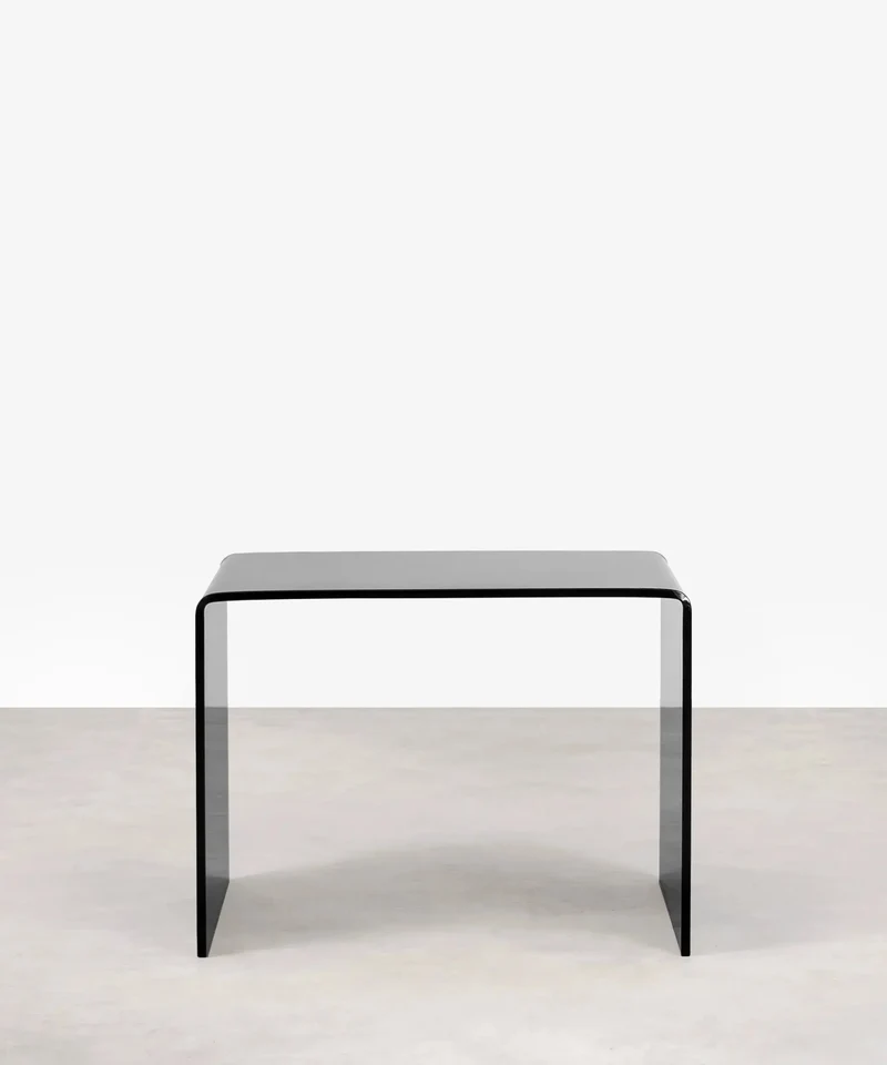 Mesa de Cristal Templado Jolene (63x50 cm)